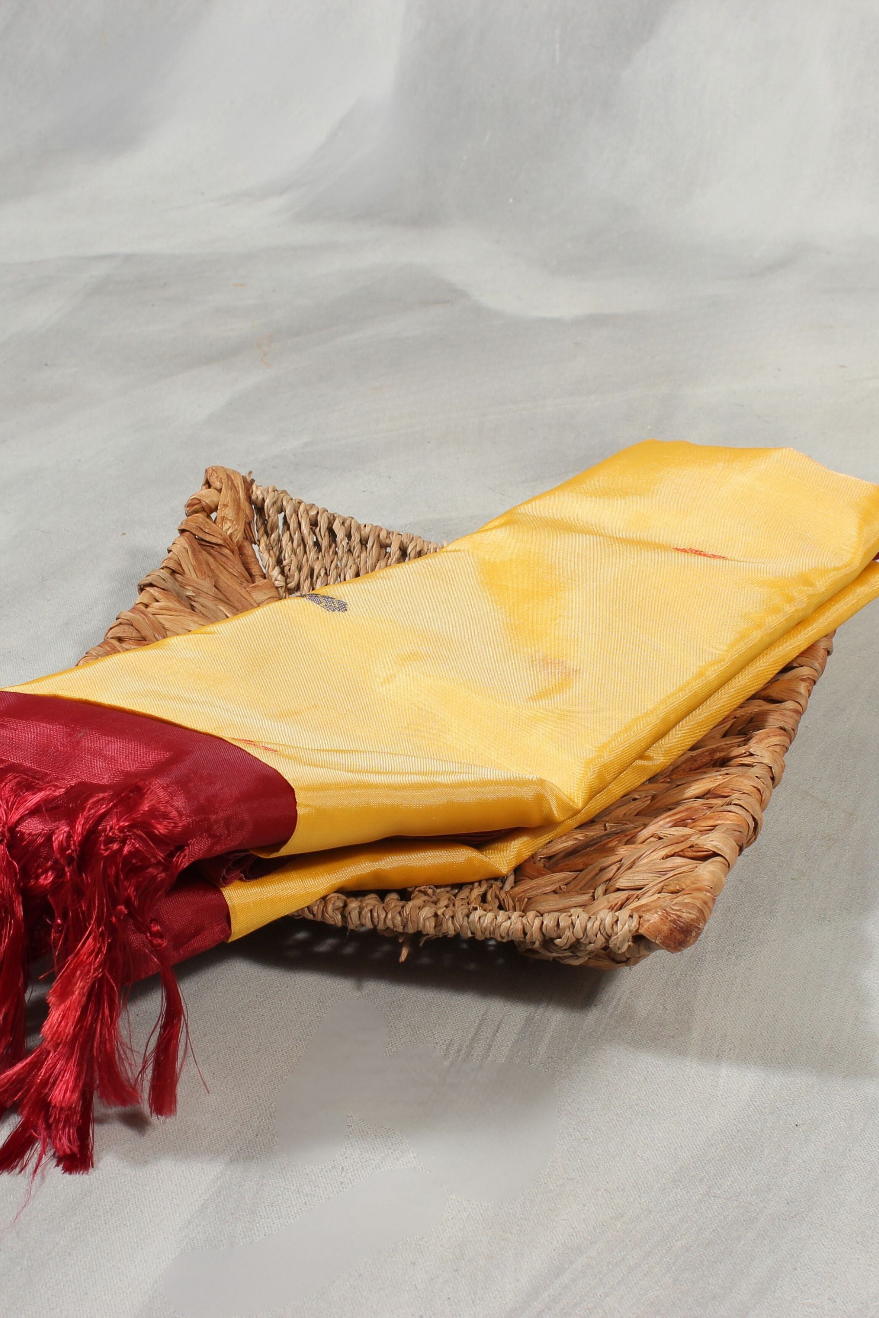 Eco-Friendly Banana Pith Borderless Saree: Sustainable Chic |JCSFashions Saree JCS Fashions