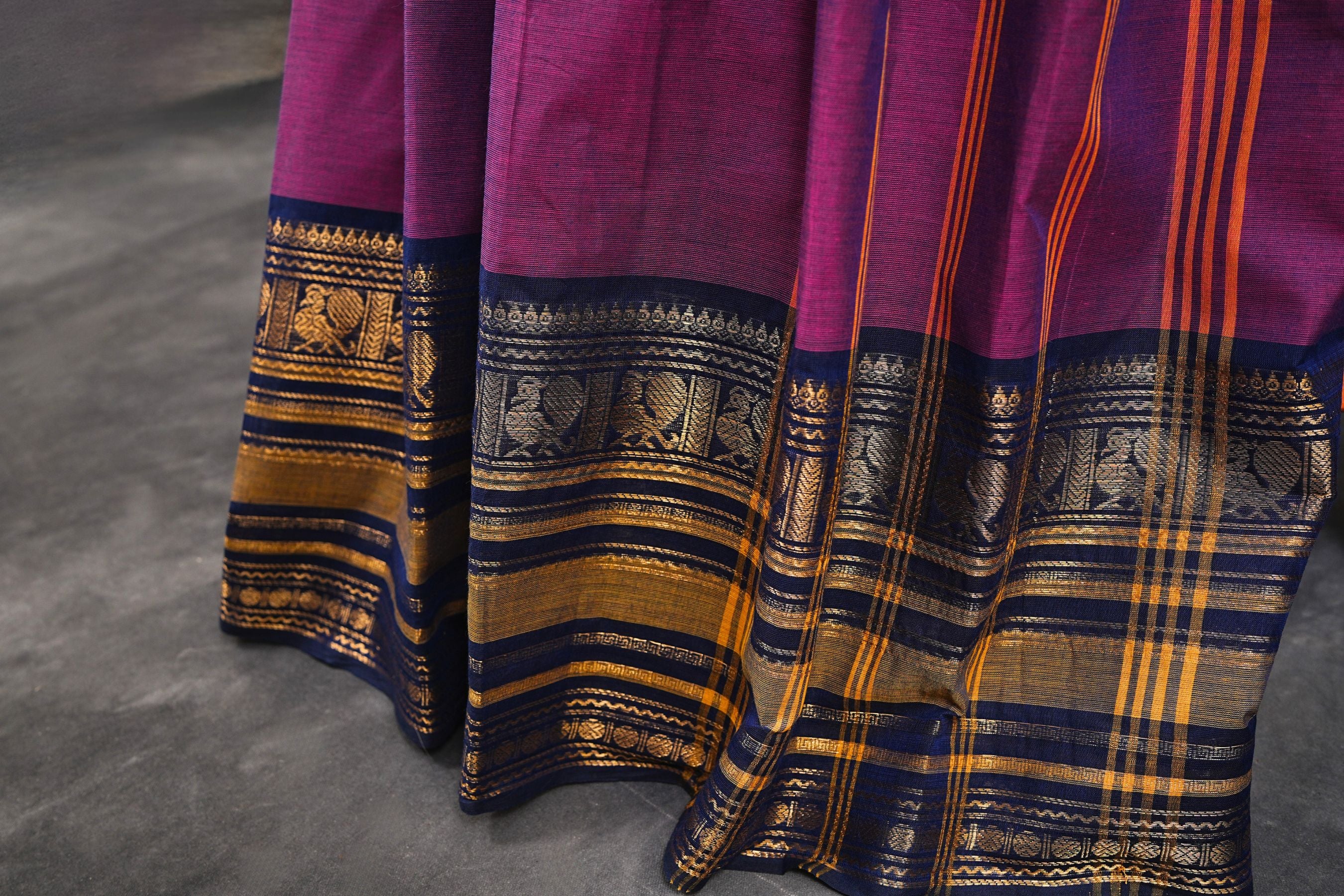 Handcrafted Pure Chettinad Cotton Saree for Elegant South Indian Style Saree JCS Fashions
