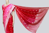 Bananas Georgette Saree In Shade Of Pink With Fully stitched Blouse