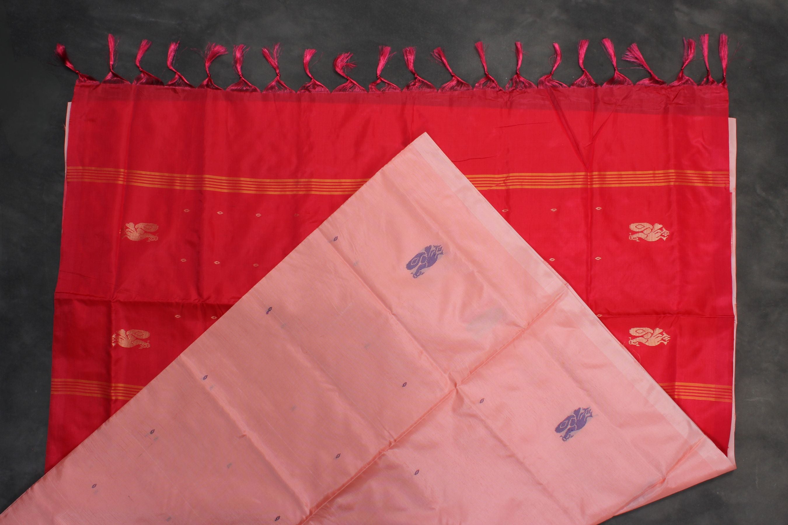Eco-Chic Handwoven Banana Pith Saree - Timeless Style by JCSFashions Saree JCS Fashions