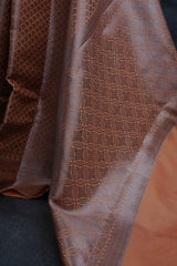 Regal Banarasi Soft Silk Saree with Intricate Silver Zari Weaving