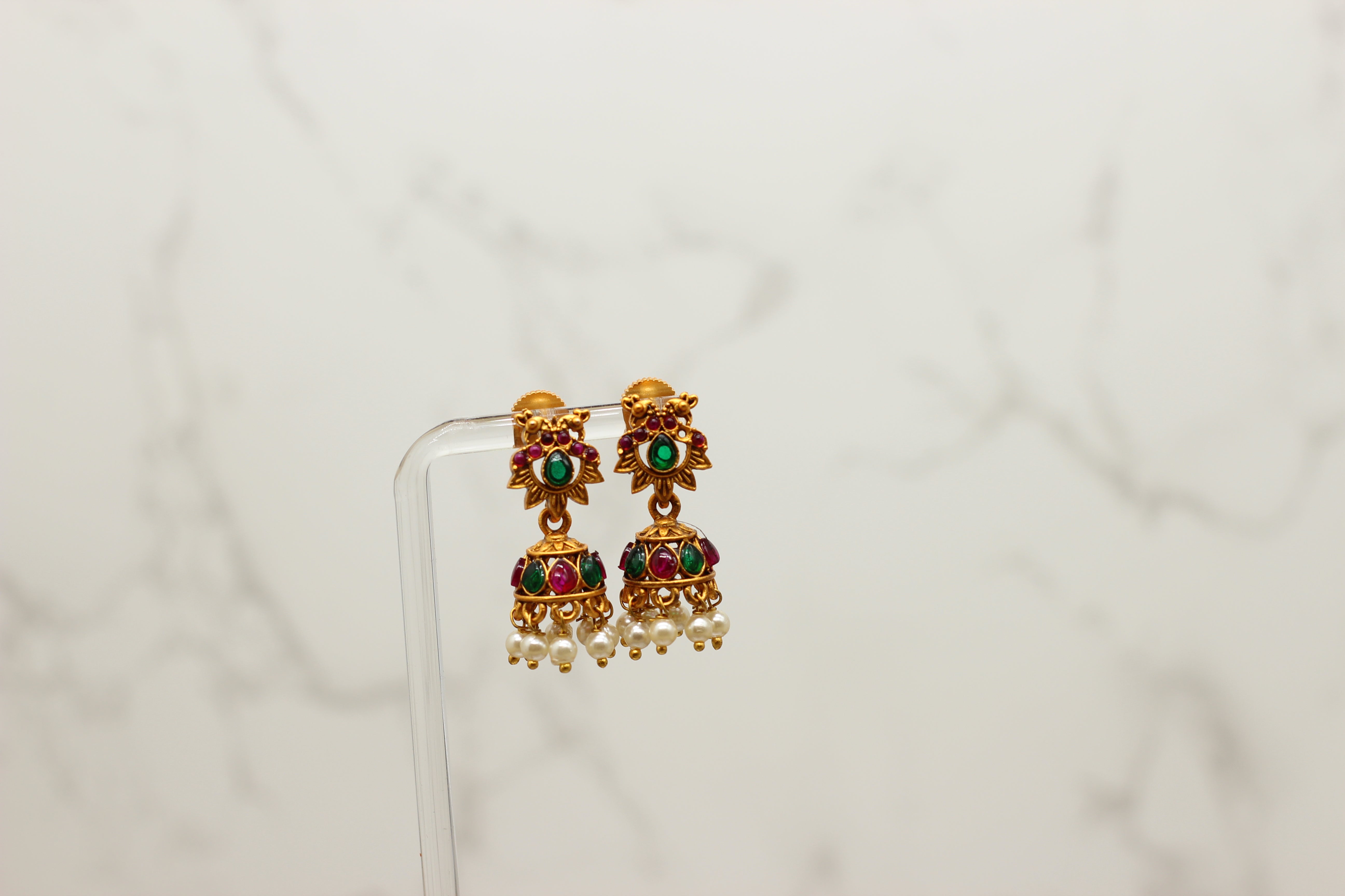 Chic Kemp Pendant and Jhumka Earring Set with Adjustable Choker Jewelry JCS Fashions
