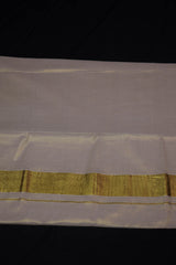 Traditional Kerala Cotton Dhoti, Veshti with gold Zari by JCSFashions - Elegance & Comfort
