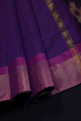 Elegant Pochampally Pure Soft Cotton Saree with Matching Blouse