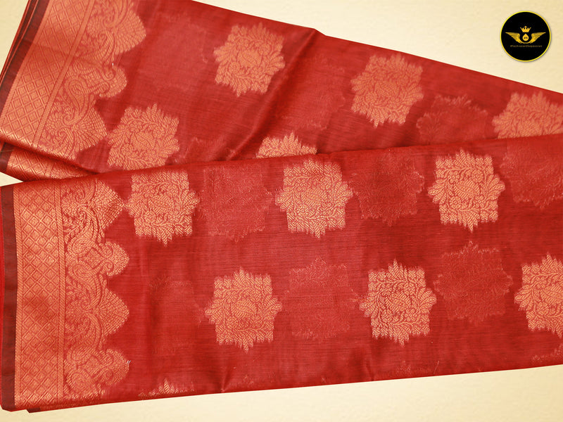 Sophisticated Soft Silk Cotton Sarees With Brocade Blouse