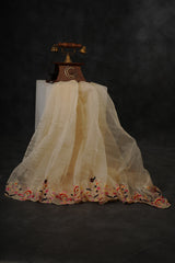 Premium Organza Silk Saree With Fully stitched Satin Bangalori Silk Blouse