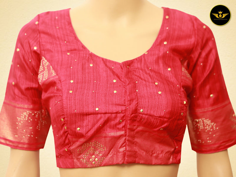 Patola Soft Silk Two Side Borders Saree With Contrast Blouse