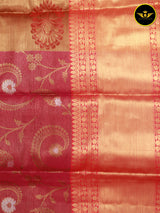 Zari Weave Semi Silk Saree with Long Borders - Elegant and Rich
