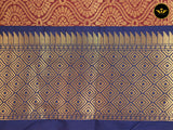 Banarasi Handloon Saree: All-Over Zari Butta with Contrast Border