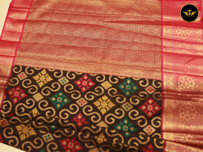 Banarasi Handloom Saree With all Over Zari Butta