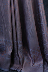 Luxurious Semi-Soft Silk Saree with Copper Zari Weaving