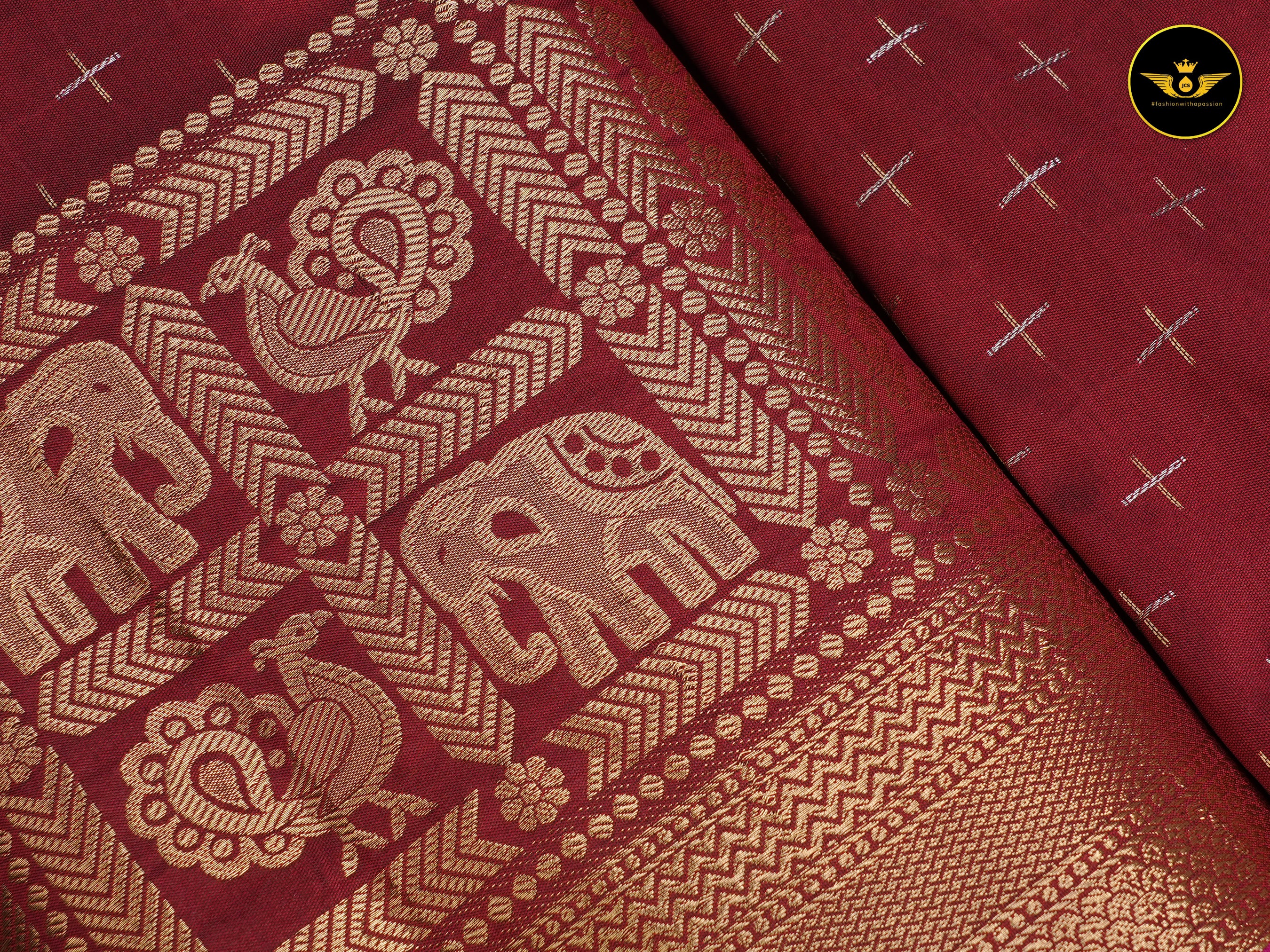 Semi Soft Silk Saree With Zari Woven Border And Pallu SAREE JCS Fashions