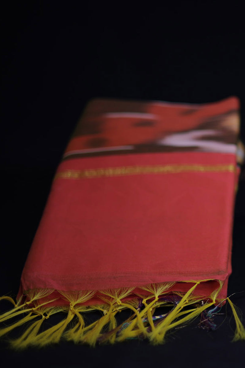 Elegant Pochampally Design Pure Cotton Saree with Matching Blouse
