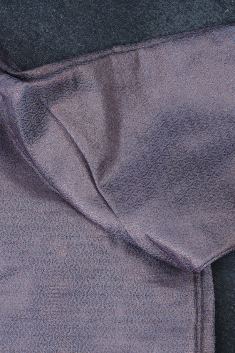 Luxurious Semi-Soft Silk Saree with Copper Zari Weaving