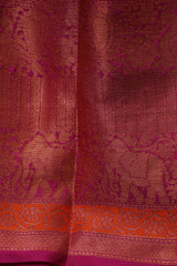 Regal Banarasi Tissue Saree with Jacquard Blouse: Traditional Style