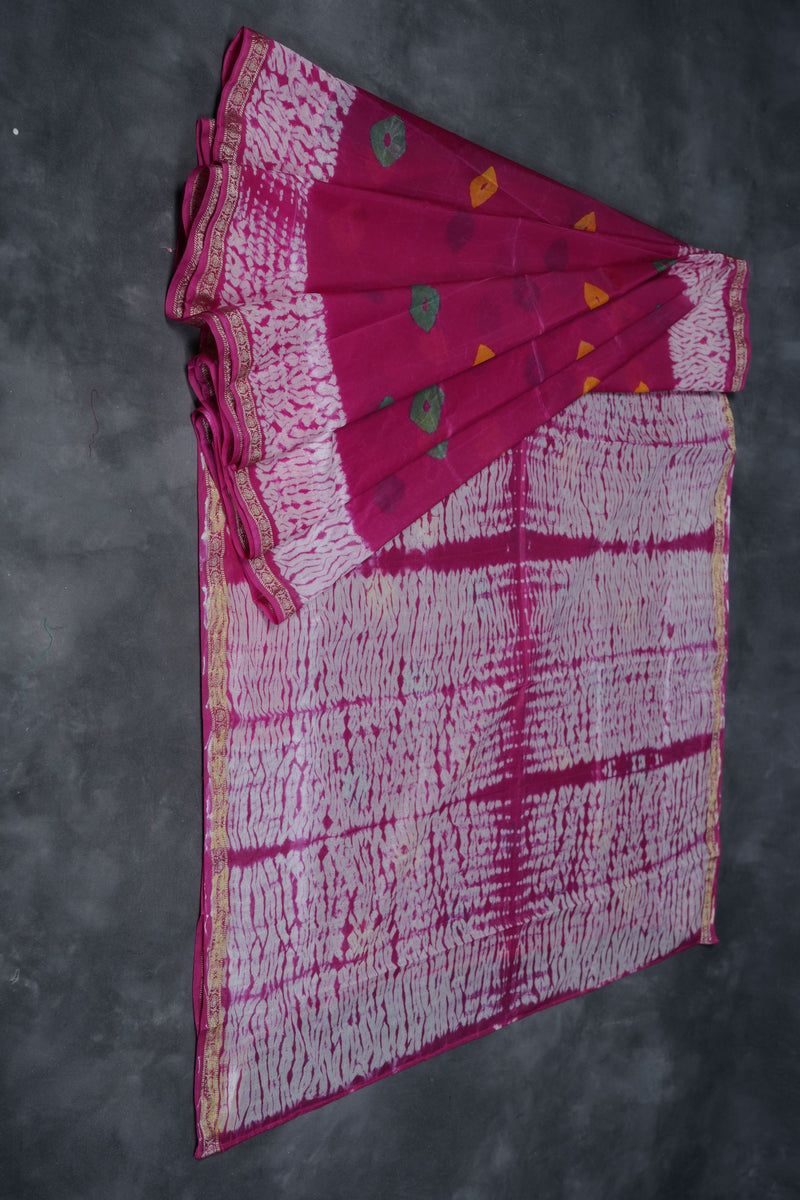 Authentic SHIBORI Sarees with BANDHEJ Design at JCS Fashions
