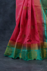 Elegant Semi Tusser Saree embellished with Elephant Motifs