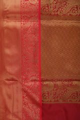 Kanchipuram Handloom Weaving Silk Saree | Blue and Red Border