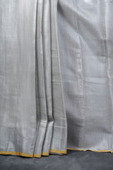 Silver Weave Sarees: Elegant Tissue Fabric, Contrast Pallu and Blouse