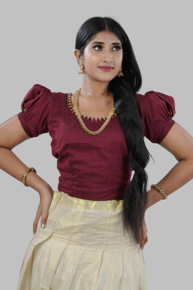 High-quality Kerala Cotton Lehenga Set in Golden Tissue fabric