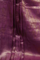 Wine Color Soft Semi-Silk Saree With A stitched Blouse