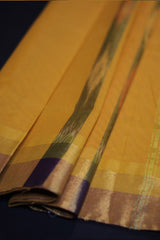 Pochampally Cotton Saree with Complimentary Blouse - Breezy Elegance