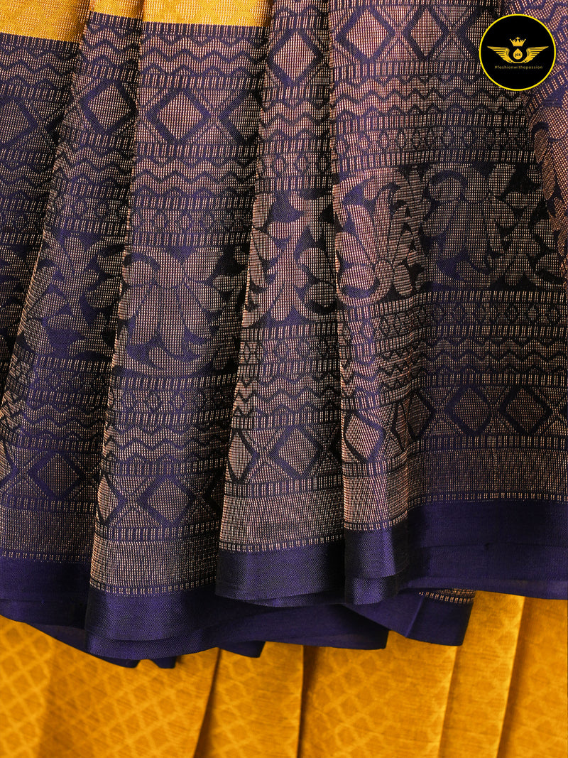 Hand Woven Jari Pure Kanchipuram Soft Silk Saree
