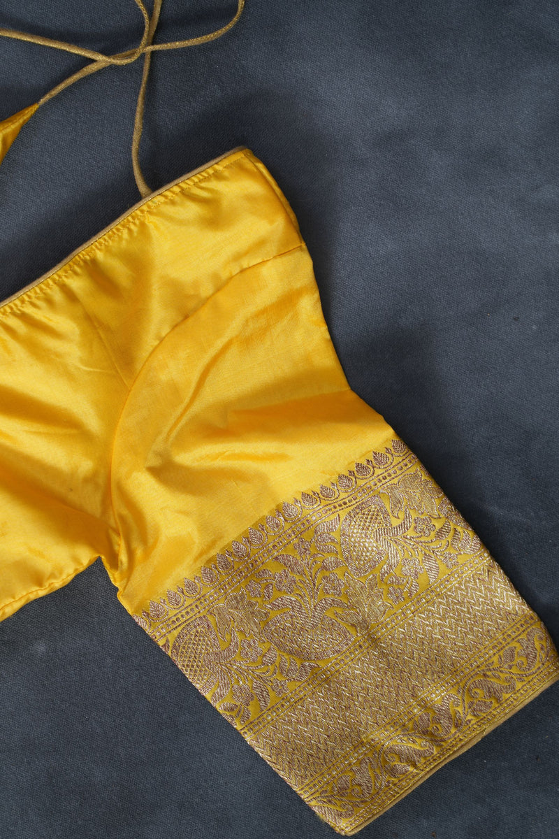 Elegant Handloom Banarasi Tussar Silk Saree - Antique Jari Work Accent