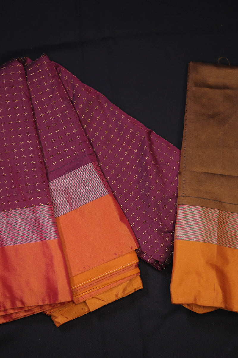 Experience Cultural Elegance with Luxe Semi-Silk Saree -Zari Detailing