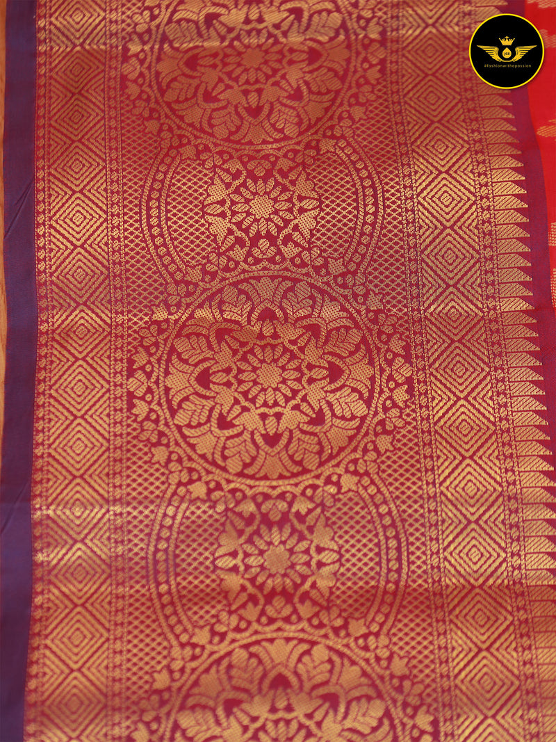 Banarasi Handloom Saree with All-Over Viral Zari Butta