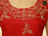 Long Kurti With Bottom Sharara Pant And Sleeveless Top
