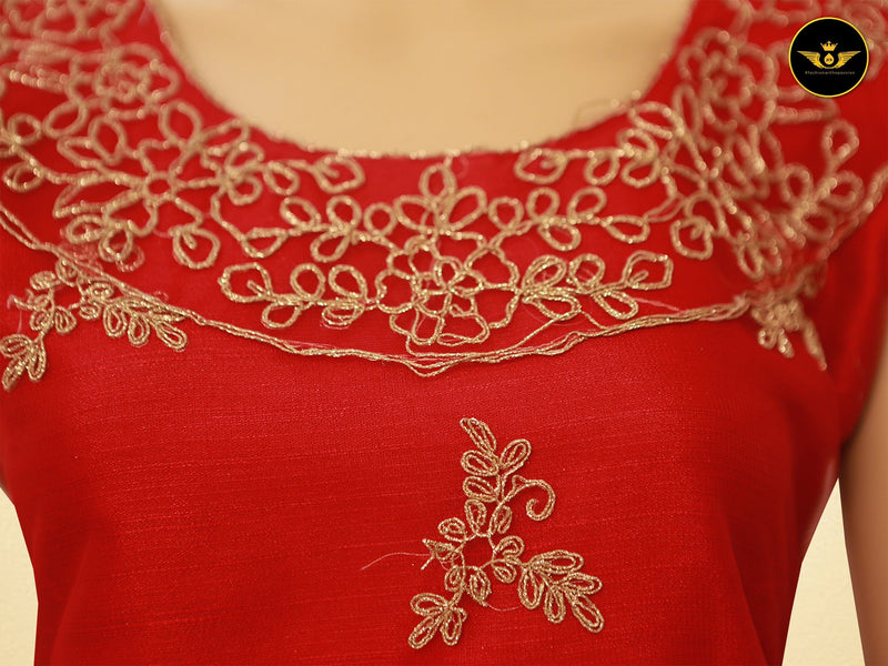 Long Kurti With Bottom Sharara Pant And Sleeveless Top