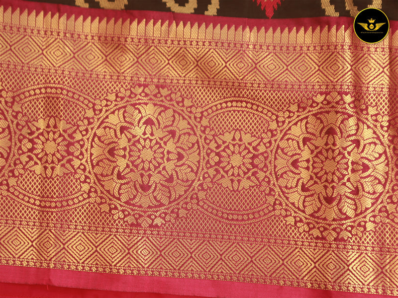 Banarasi Handloom Saree With all Over Zari Butta