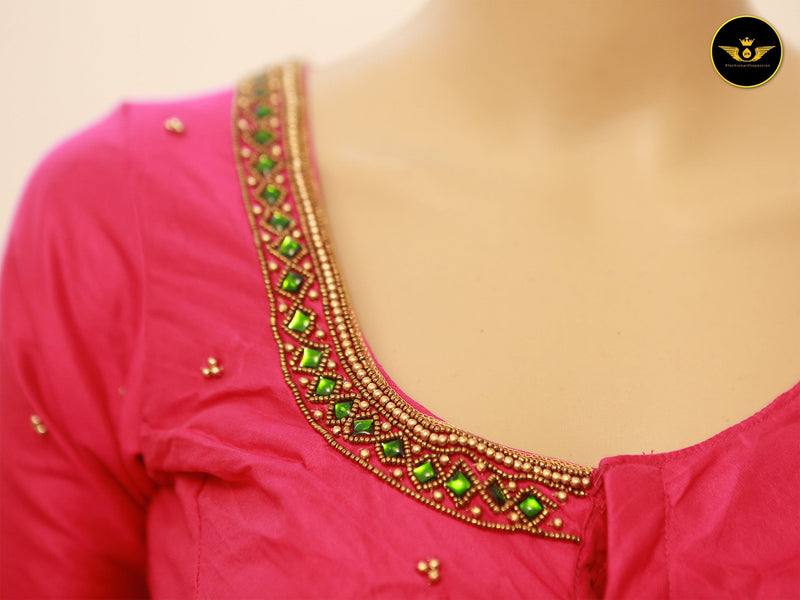 Aari & Zardosi Work Blouse - Elevate Your Elegance at JCSFashions