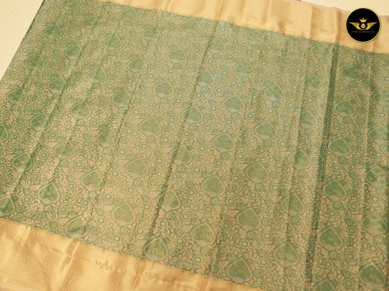 Kanchipuram Semi Bridal Saree With Rich Pallu And Blouse