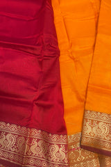 Exquisite Madurai Silk Saree with Rich Pallu & Coordinating Blouse