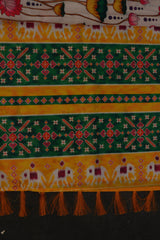 Pichwai Print Designer Saree with Kanchi Border & Indian Artistry