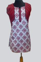 Elevate Your Style: Cotton Kurti, 28" Length, Trendy Short Sleeves