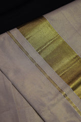 Traditional Kerala Cotton Dhoti, Veshti with gold Zari by JCSFashions - Elegance & Comfort