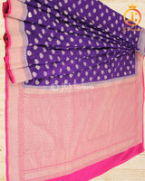 Beautiful Banarasi Silk Saree, Pure Khaddi Georgette