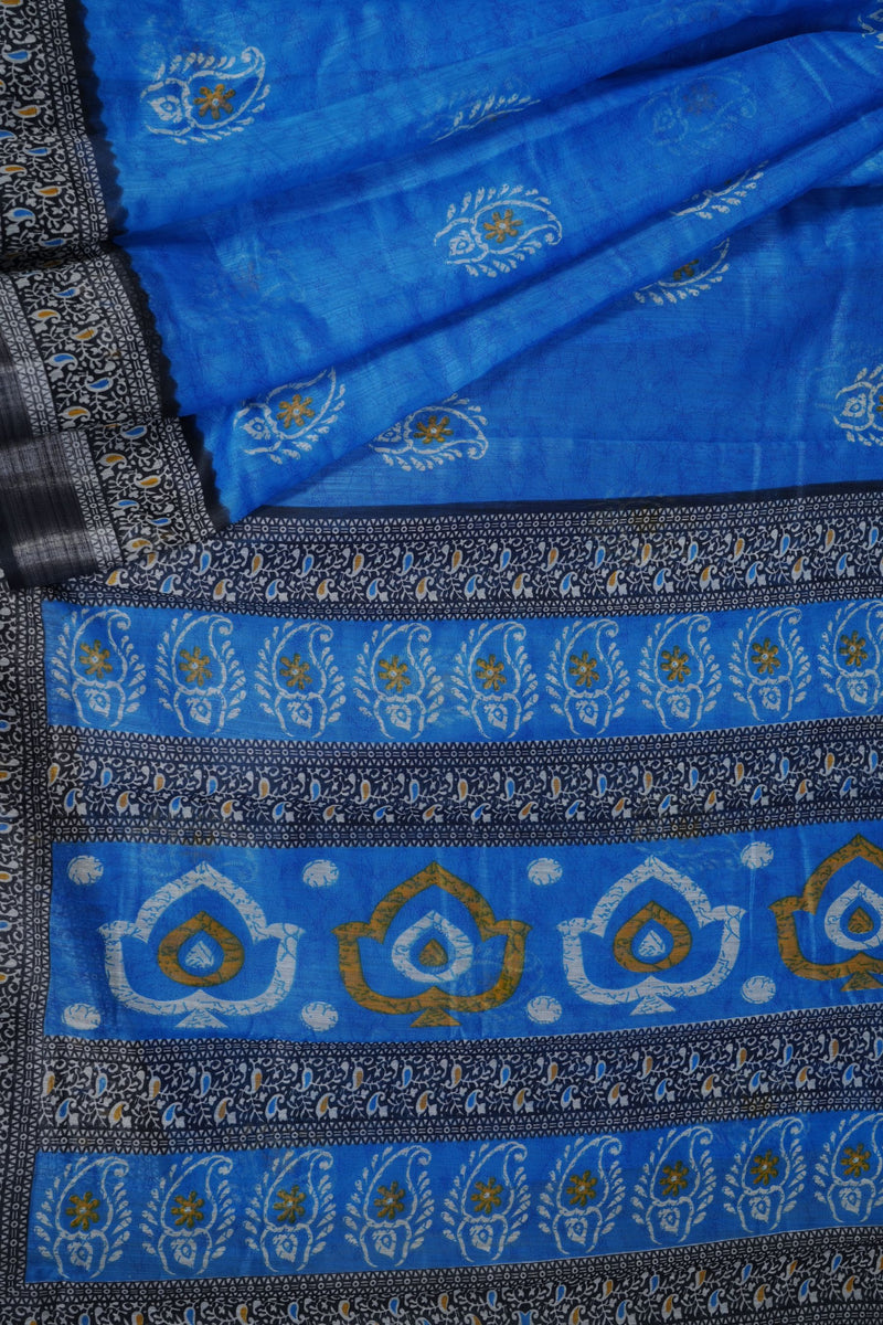 Soft Jute Sarees with Bhandini Prints & Elegant Kaddi Border – Shop Now!