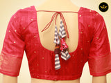 Patola Soft Silk Two Side Borders Saree With Contrast Blouse