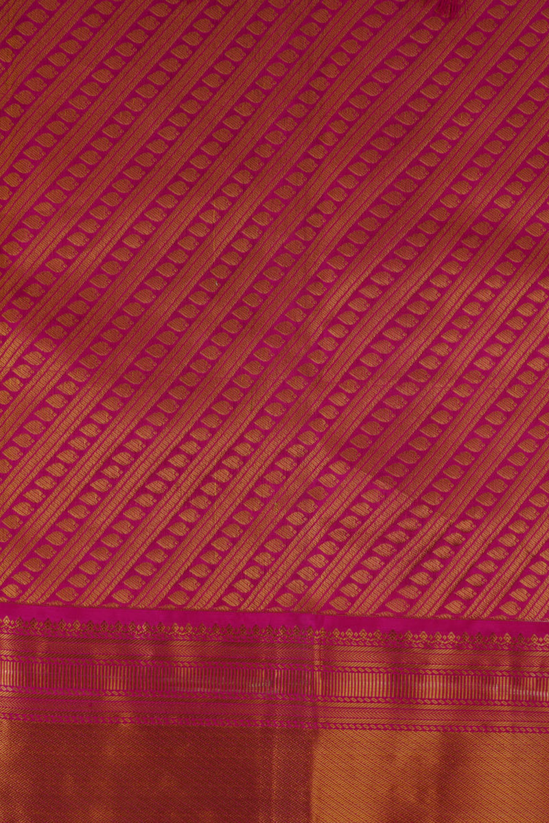 Pure Handloom Silk Saree | Double Warp | with fully Stitched Blouse