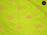 Full-weaved Banarasi Kathan Border Saree With Kathan Work Blouse