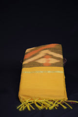 Pochampally Cotton Saree with Complimentary Blouse - Breezy Elegance