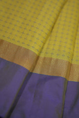 Elegance Semi-Silk Saree with Zari Details & Blouse Material