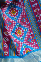 Elegant Kanchipuram Semi Silk Saree with Intricate Ikkat Design