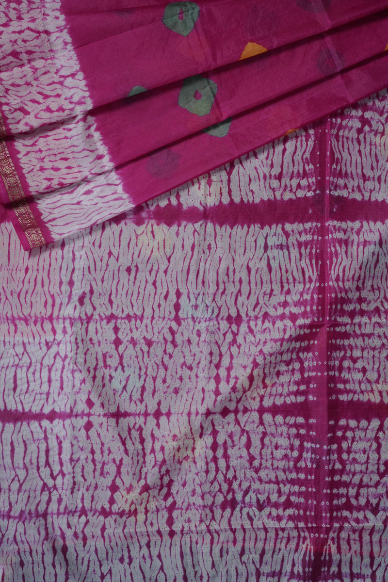 Authentic SHIBORI Sarees with BANDHEJ Design at JCS Fashions