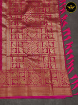 Rani Pink Semi Soft Silk Saree With Zari Woven Border And Pallu