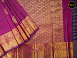 Pure Kanchipuram Silk Saree With Fully Stitched Blouse